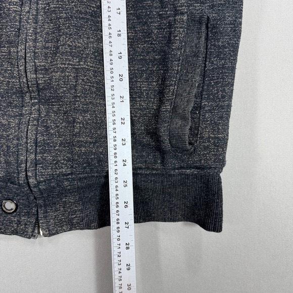 Y2K Billabong Sherpa Lined Hoodie Mens Large Black Full Zip Spell Out Streetwear - Picture 7 of 9